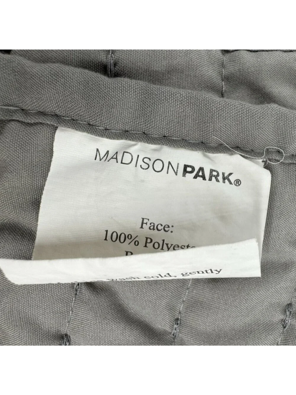 Madison Park Keaton Reversible Quilt Cozy Casual Pick Stitch Minimalist Bedroom
